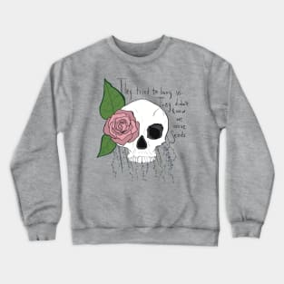 Floral skull Crewneck Sweatshirt